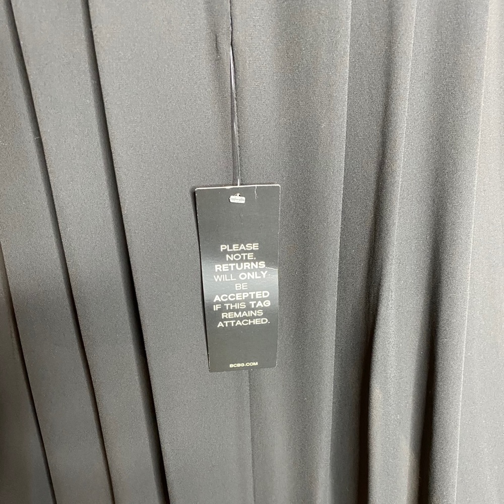 BCBGMAXAZRIA Leandra Leather Black Dress - Picture 16 of 16